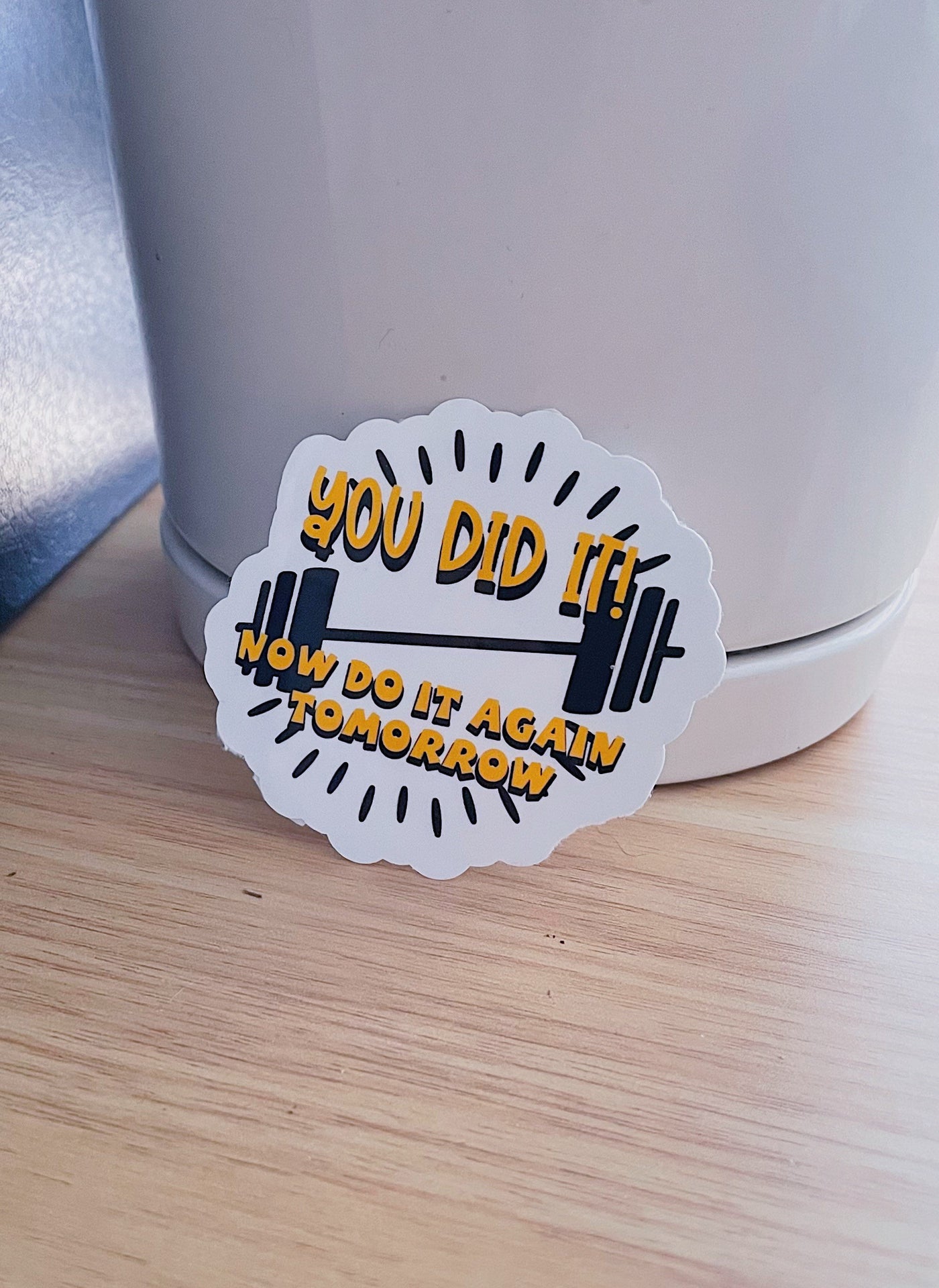 You Did it Now Do it Again Fitness sticker, Planner stickers, Inspirational stickers, Workout stickers, Gym Stickers, Cross fit, Lifting