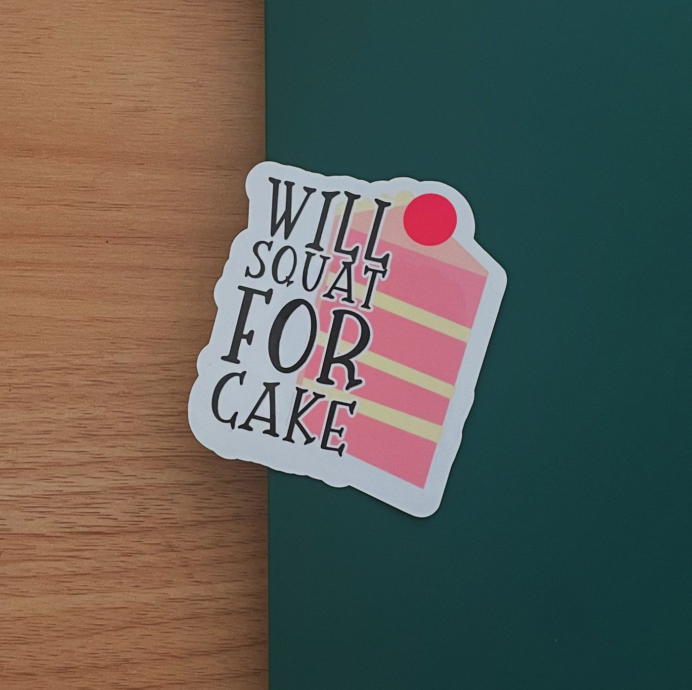 Will Squat For Cake Fitness sticker , Planner stickers, Workout stickers, Gym Stickers, Cross fit, Lifting