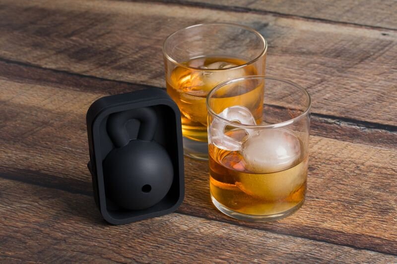 Drink Armor Bundle Gym Coasters Set | Funny Weight Plate Gym Coasters, Squat Rack Coaster Holder, Kettlebell Protein Scooper & Ice Cube Mold